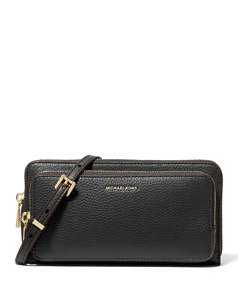 Michael Kors Jet Set Large Continental Crossbody In Black