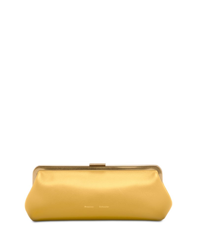 Proenza Schouler Armory Leather Clutch in Birch