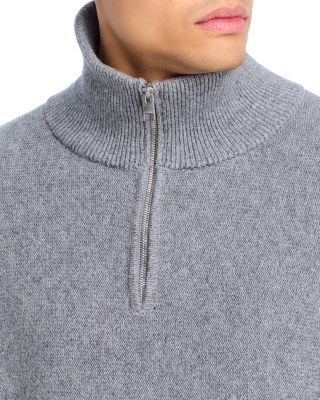 Wool & Cotton Zip Up Sweater
