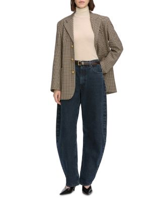 The Bubble High Rise Barrel Leg Jeans in Dorado