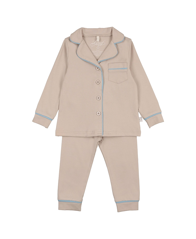 Pouf Baby Boys' Grandpa Pj Set - Baby, Little Kid, Big Kid In Pink