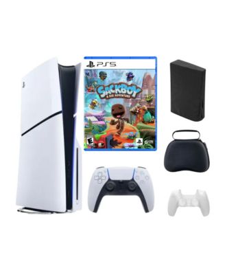 PlayStation 5 Slim Disc Bundle with Sackboy Game and Accessories