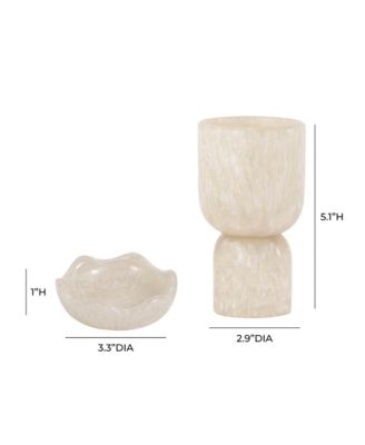 Platform Swirl Resin Kiddush Cup