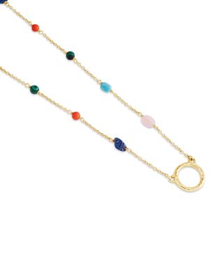 Milos Bead Station Strand Necklace, 24"-25"