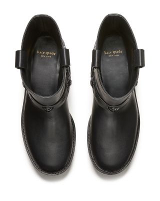 Women's Flower Stud Moto Boots