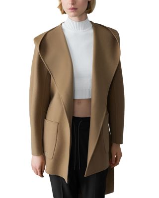 Paya Wool Wrap Coat with Sash Belt