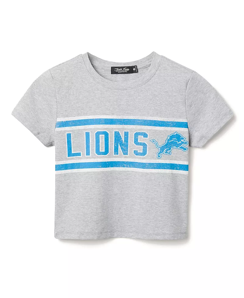Junk Food Clothing Women's Nfl Detroit Lions Sideline Baby Tee