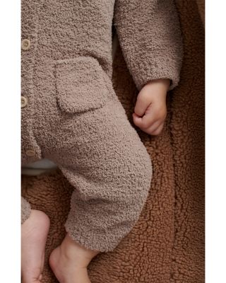 Unisex Fuzzy Long Sleeve Jumpsuit - Baby