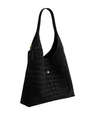 Brooklyn Croc Embossed Leather Shoulder Bag 39