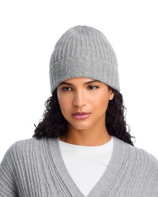 Rib Knit Cuff Cashmere Hat - Exclusive