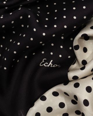 Dot Tubular Silk Scarf 