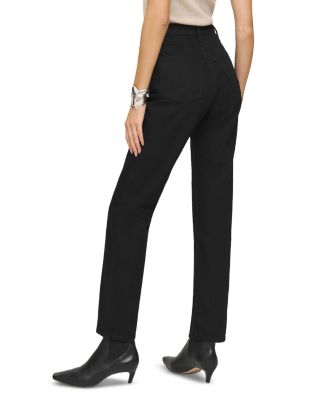 Cynthia High Rise Straight Jeans in Black