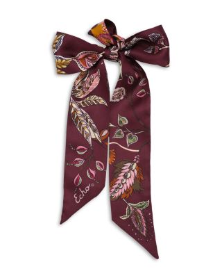 Falling Leaves Silk Ribbon Scarf