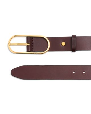 Women's Rounded Rebound Leather Belt