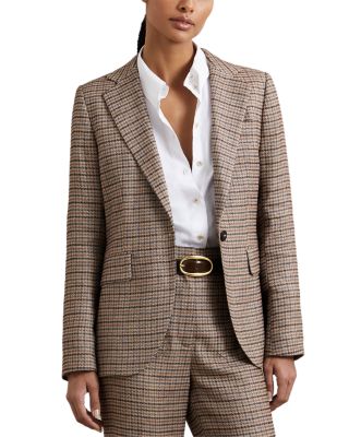 River Single Breasted Check Jacket