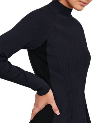 Petite Zaya Fluted Midi Knit Dress