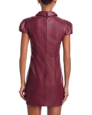 Anika Faux Leather Mini Dress