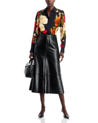 The Shae Silk Stretch Shirt  