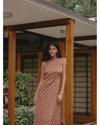 Ennis Satin Midi Dress