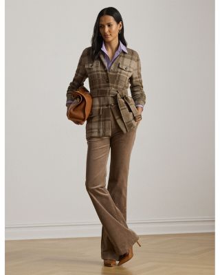 High Rise Corduroy Flare Pants