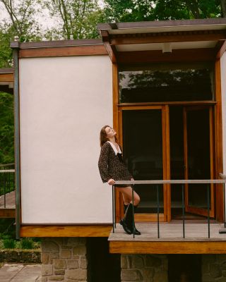 Yasmin Crepe Collared Dress