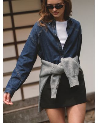  Azra Twill Mini Skirt 