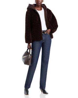 Ilyssa Hooded Faux Fur Jacket