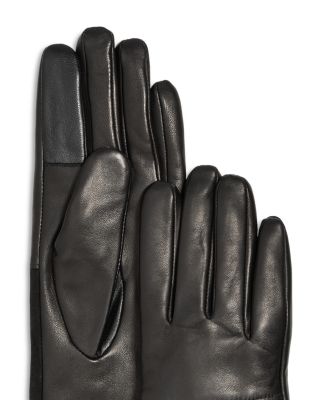 Cashmere Lined Suede &amp; Leather Tech Gloves - Exclusive