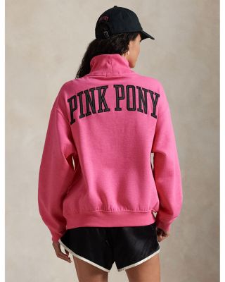 Pink Pony Fleece Half Zip Pullover