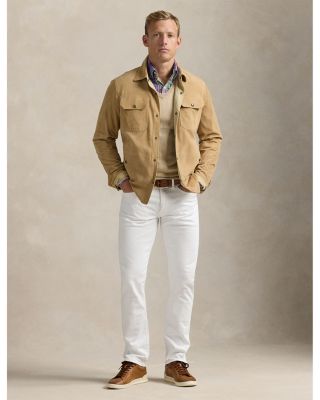 Reversible Suede Taffeta Shirt Jacket