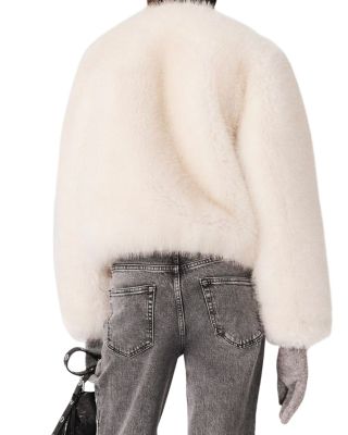 Perline High Rise Beaded Wide Leg Jeans in Grey