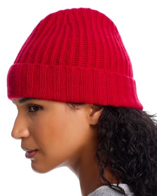 Rib Knit Cuff Cashmere Hat - Exclusive