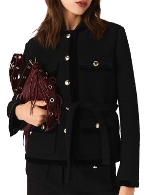Velvet Belted Jacket