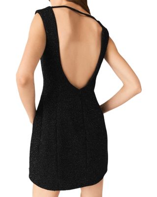 Rhinestone Flared Mini Dress