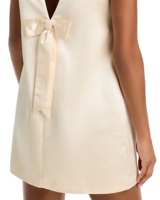 Jaxon Satin Bow Shift Dress