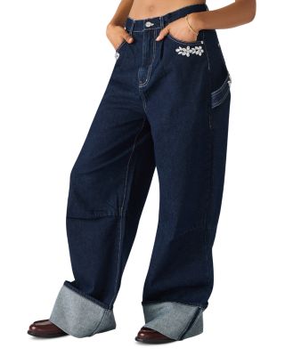 Bobbie Wide Leg Jeans in Bijou Blue