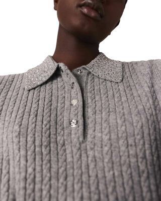 Mitorsa Cable Knit Polo Wool Shirt