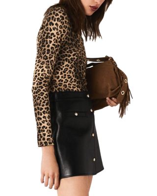 Jivta Leather Mini Skirt