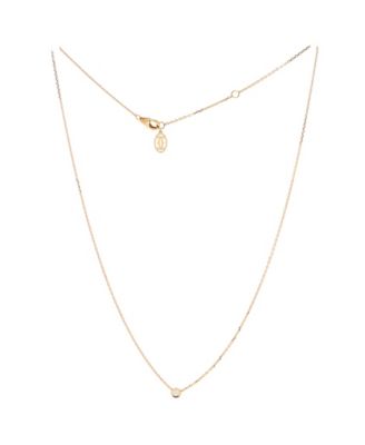 XS Cartier D'Amour Pendant Necklace 18K Rose Gold with Diamond, 16 - 14.75"