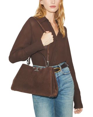 Eleanor Suede Satchel