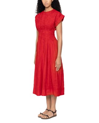 Imogen Solid Midi Dress