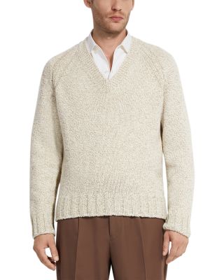 Cashmere & Wool M&eacute;lange V Neck Sweater