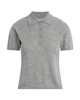The Cashmere Short Sleeve Polo Sweater