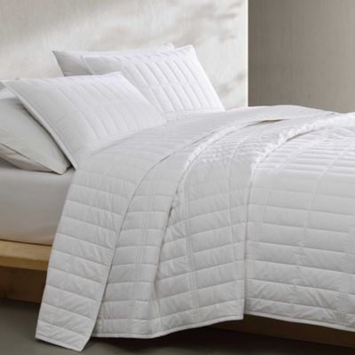 Washed Percale Solid 3 Piece Quilt Set, King