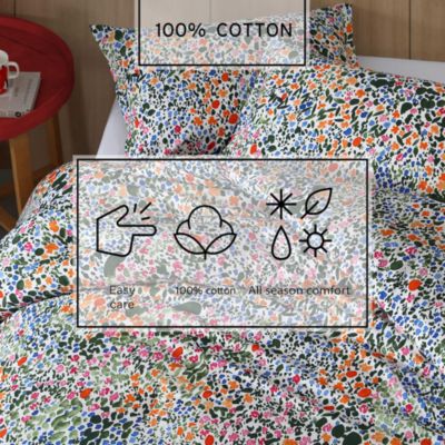 Rantaniitty Cotton Percale 3-Piece Duvet Cover Set, King