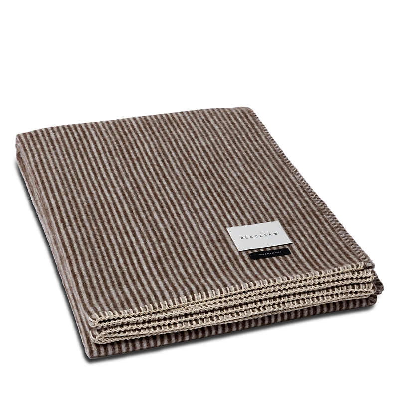 Blacksaw Cortez Alpaca Reversible Throw In Brown