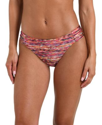 Shimmer Ripple Shirred Side Hipster Bottom