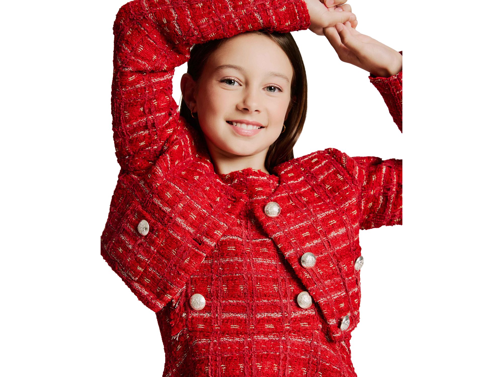 Bardot Girls' Sutton Boucle Crop Jacket - Little Kid, Big Kid — Image 6