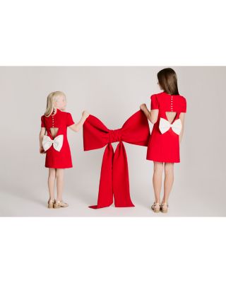 Girls&#39; Cutout Back Bow Dress - Big Kid