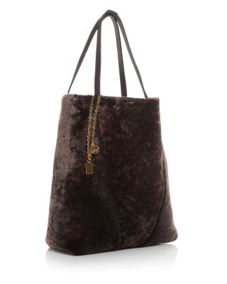 Spin Large Shearling Tote